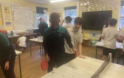 Sixth Class Serves Up Table Tennis
